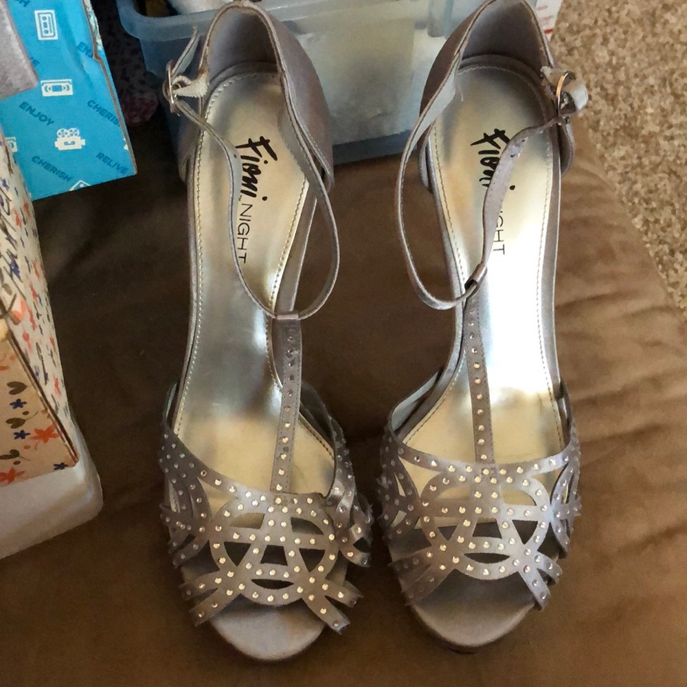 Fioni Night Silver Heels
